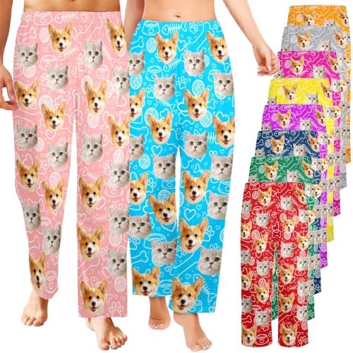 Custom Pajama Pants with Face for Men Women Dog Pet