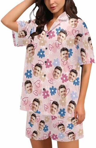 Custom Pajamas For Women, Personalized Pj Set With Photos