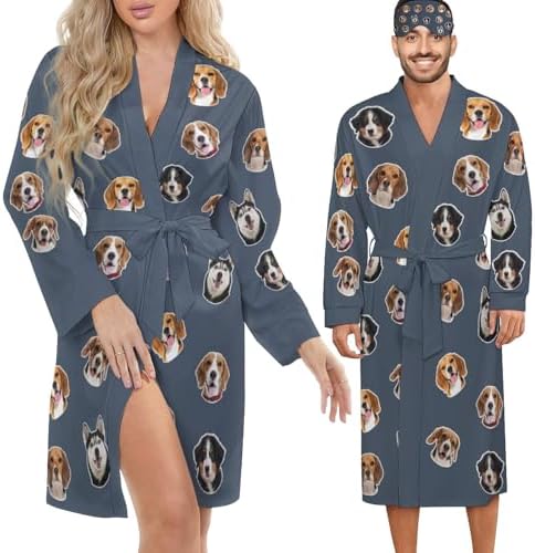 Custom Robes For Women Men, Personalized Bathrobes With Faces