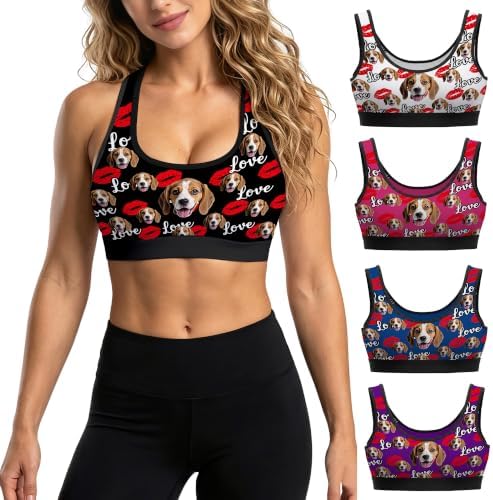 Custom Sports Bras for Women with Pet Face