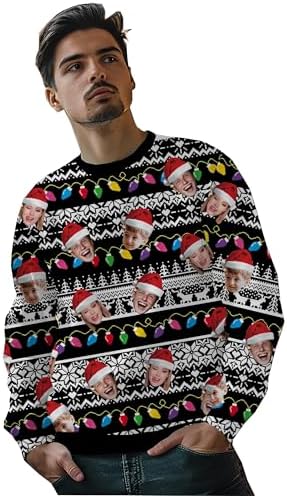 Custom Ugly Christmas Sweater Crewneck Sweatshirts