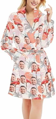 Custom Women's Bathrobe with Photo Soft Fleece Robe