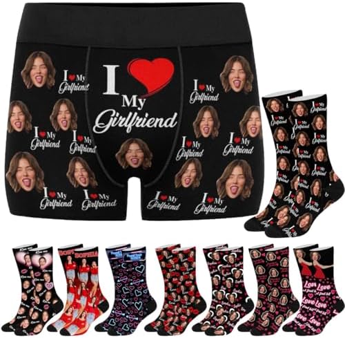 Funny Custom Boxers For Men W/Faces, Custom Underwear For Men