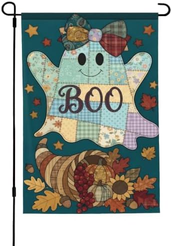 Halloween Spooky Garden Flags Double Sided Outdoor Decorations for Yard