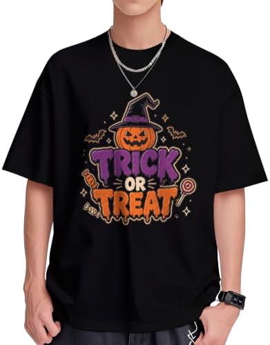 Halloween Spooky T-Shirt Funny Pumpkin Printed Cute Shirts Oversized Top