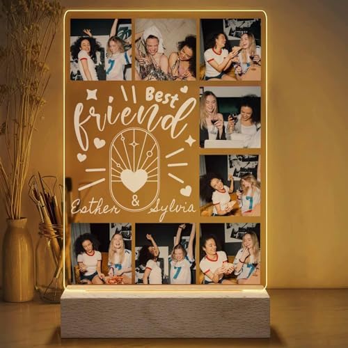 Personalized Acrylic Plaque with Photos Custom Night Light Cover Plaque…