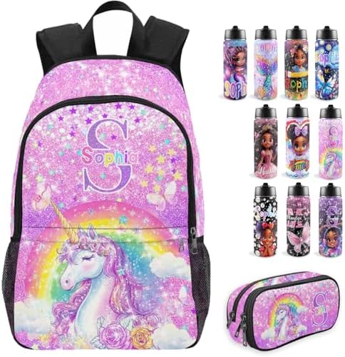 Personalized Backpacks For Girls, Back to School Name Kids Backpack