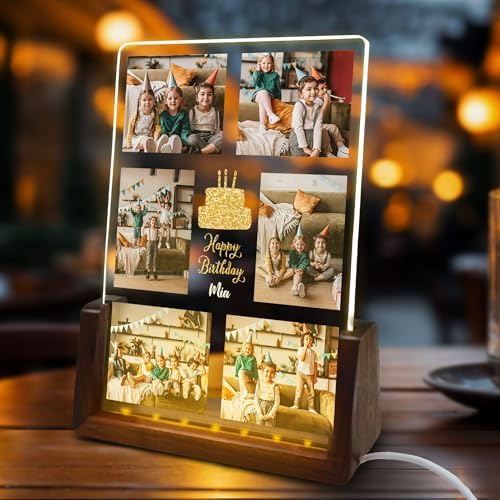 Personalized Birthday Acrylic Plaque with Photo