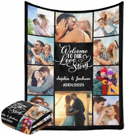 Personalized Couples Blankets with Photos