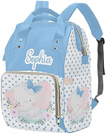 Personalized Diaper Bag with Name Custom Mommy Bag Backpack for Women…