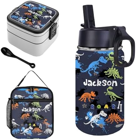 Personalized Dinosaur Water Bottles with Name