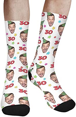 Personalized Face Socks with Photo, Custom Birthday Socks