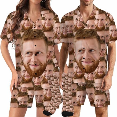 Personalized Funny Christmas Pajamas for Women Valentines Birthday Gifts…