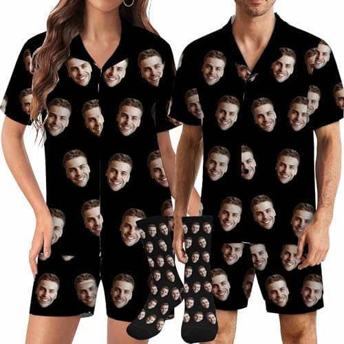 Personalized Funny Pajamas for Women Valentines Birthday Gifts for Him…