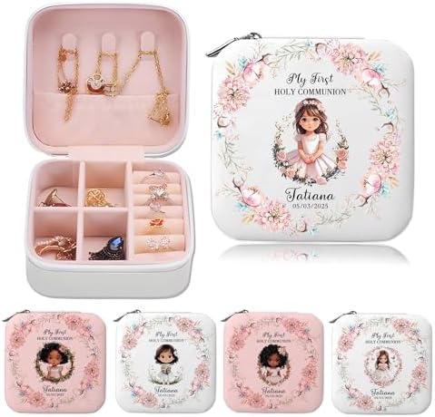 Personalized God Bless Jewelry Box for Women Girl- First Communion Gifts…