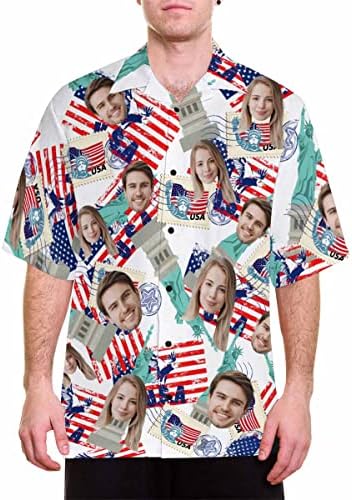 Personalized Hawaiian Shirt for Men Women (American Flag 1)