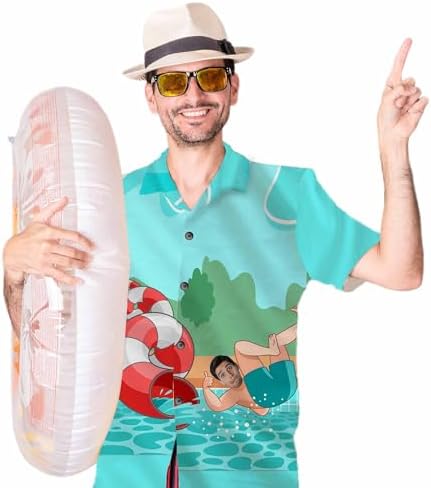 Personalized Hawaiian Shirt with Face on Them Custom Photo Funny Hawaii…