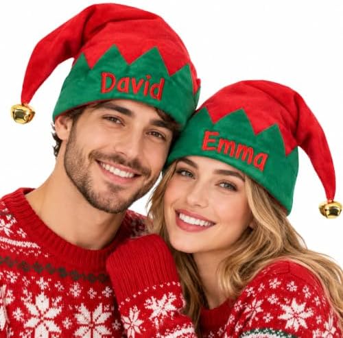 Personalized Name Santa Hat Custom Embroidered Name Christmas Hat…