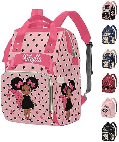 Personalized Pink Baby Diaper Bag
