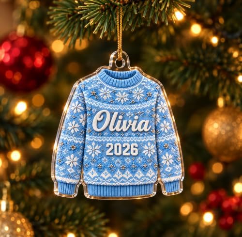 Personalized Sweater Acrylic Ornament