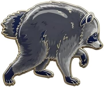 Raccoon Enamel Pin, Cute Raccoon Pins for Backpacks, Bags, Jackets, Hats